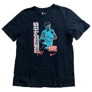 Used Nike Ja Morant Memphis Grizzlies Rookie of the Year Shirt Black Size Large
